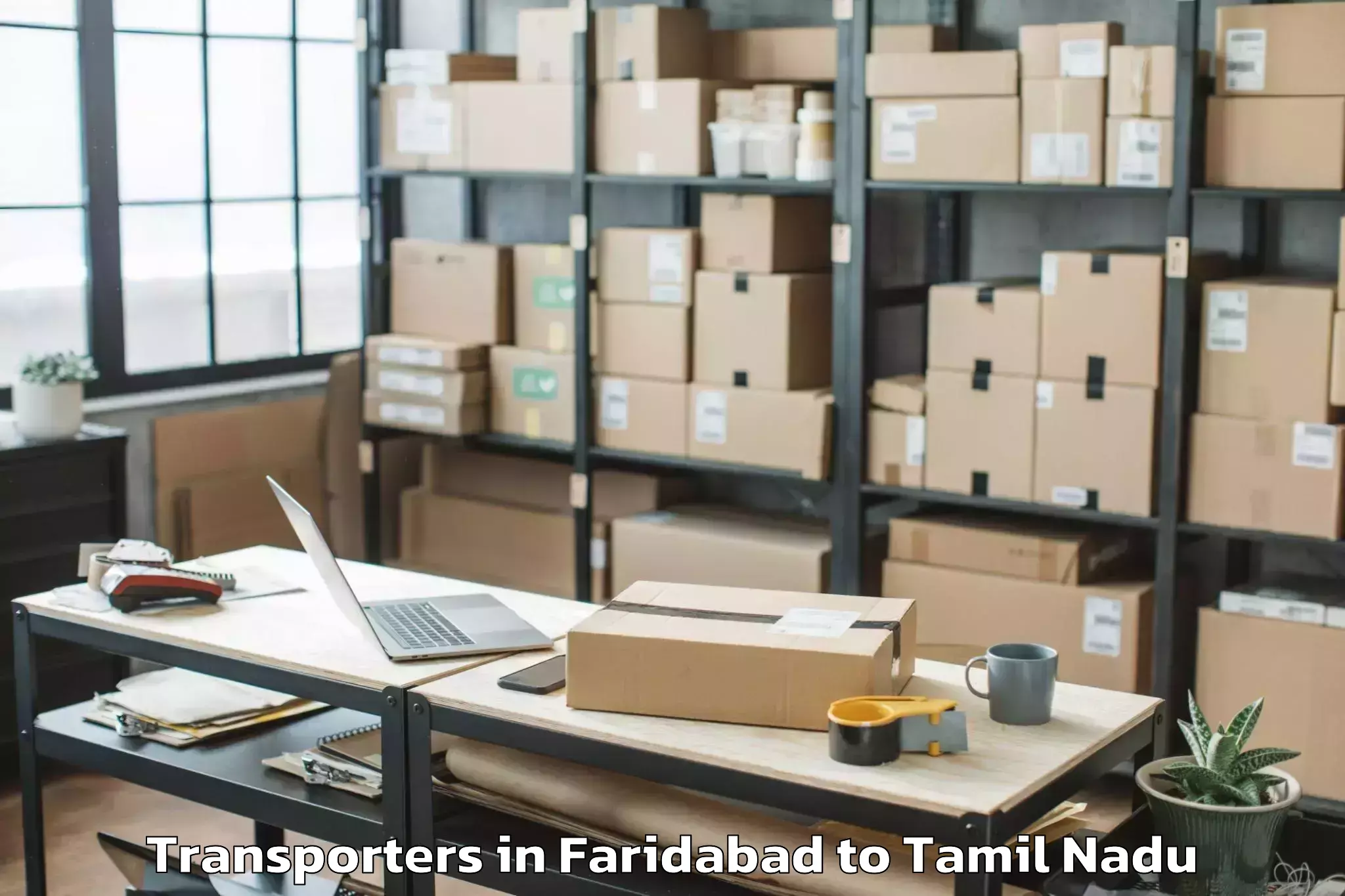 Affordable Faridabad to Ambattur Industrial Estate Transporters